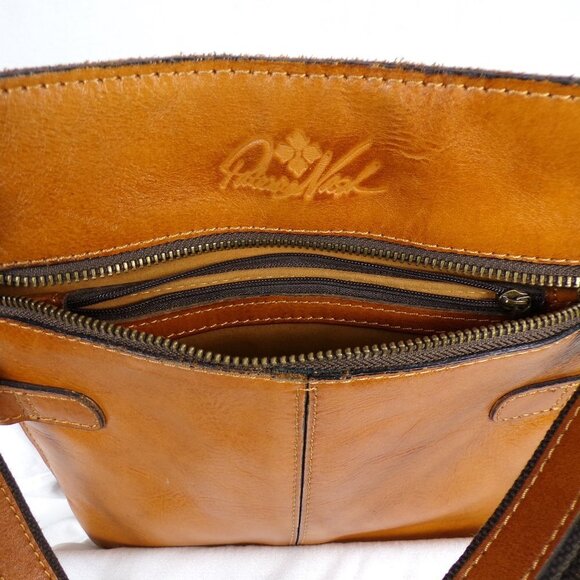 Patricia Nash Francesca Brown Leather Crossbody Organizer Bag #1016 - Picture 16 of 16